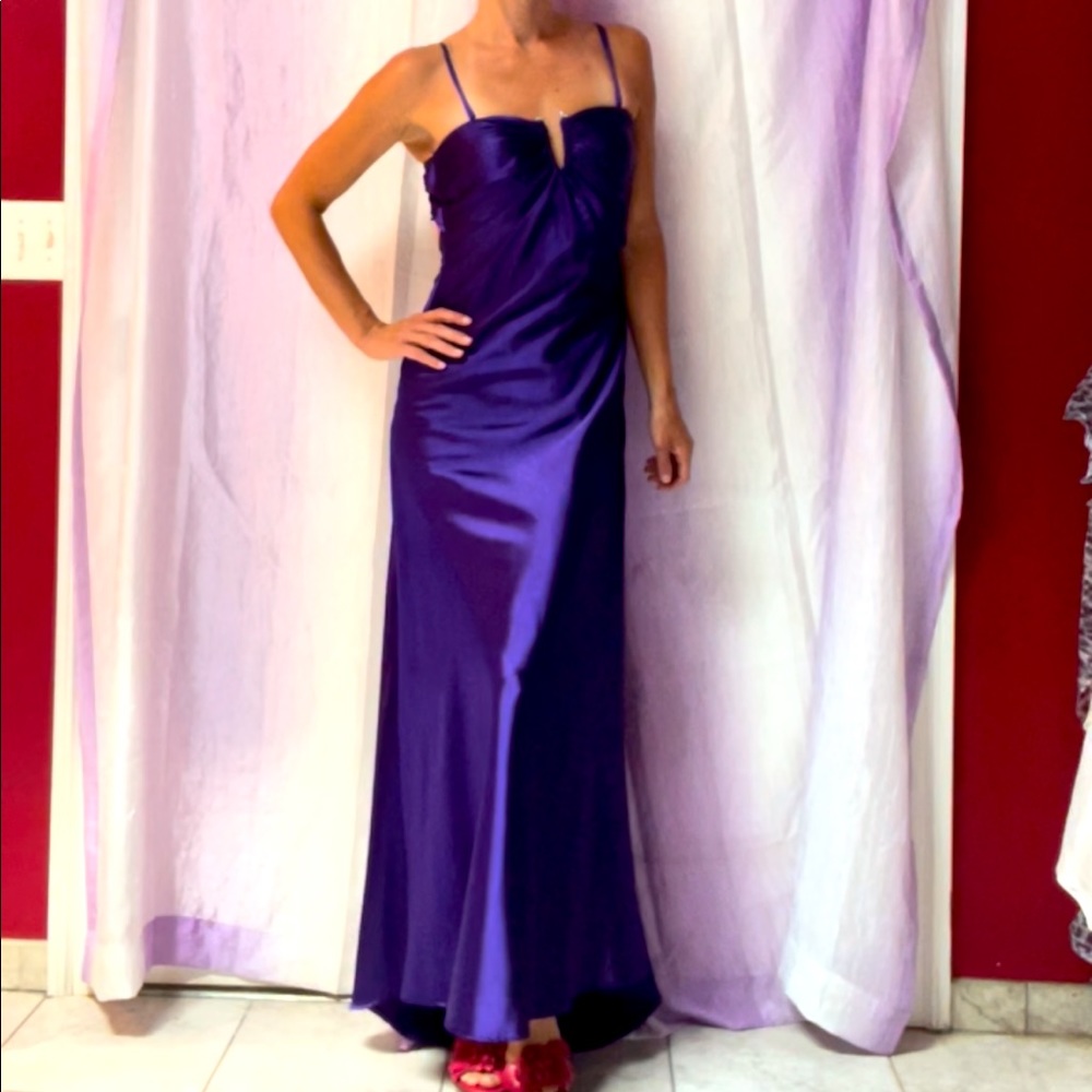 La Femme purple dress